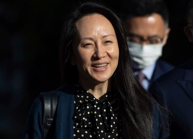 <p>A un par de canadienses detenidos en China también se les permitió irse después de que Canadá liberara a la ejecutiva de Huawei, Meng Wanzhou, el viernes</p>