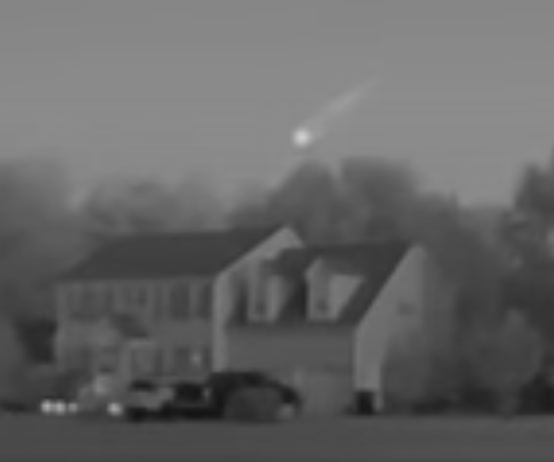 <p>A ‘fireball’ meteor was spotted burning through the sky in North Carolina</p>