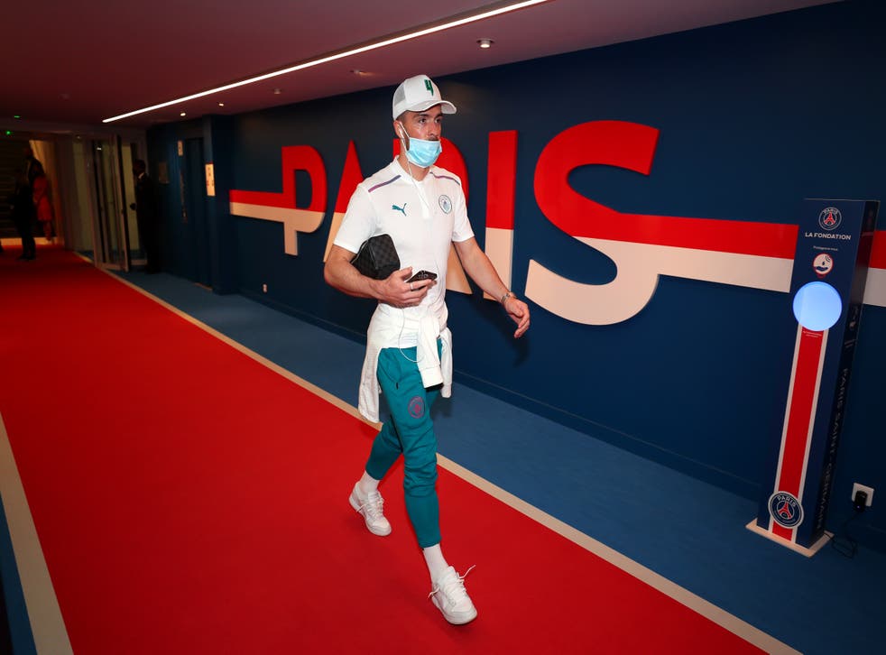 <p>Jack Grealish arrives at the Parc des Princes</p>