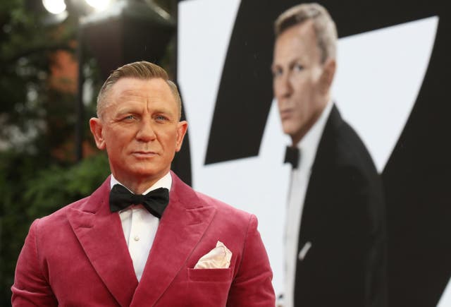 <p>Daniel Craig at the World Premiere of No Time To Die at the Royal Albert Hall </p>