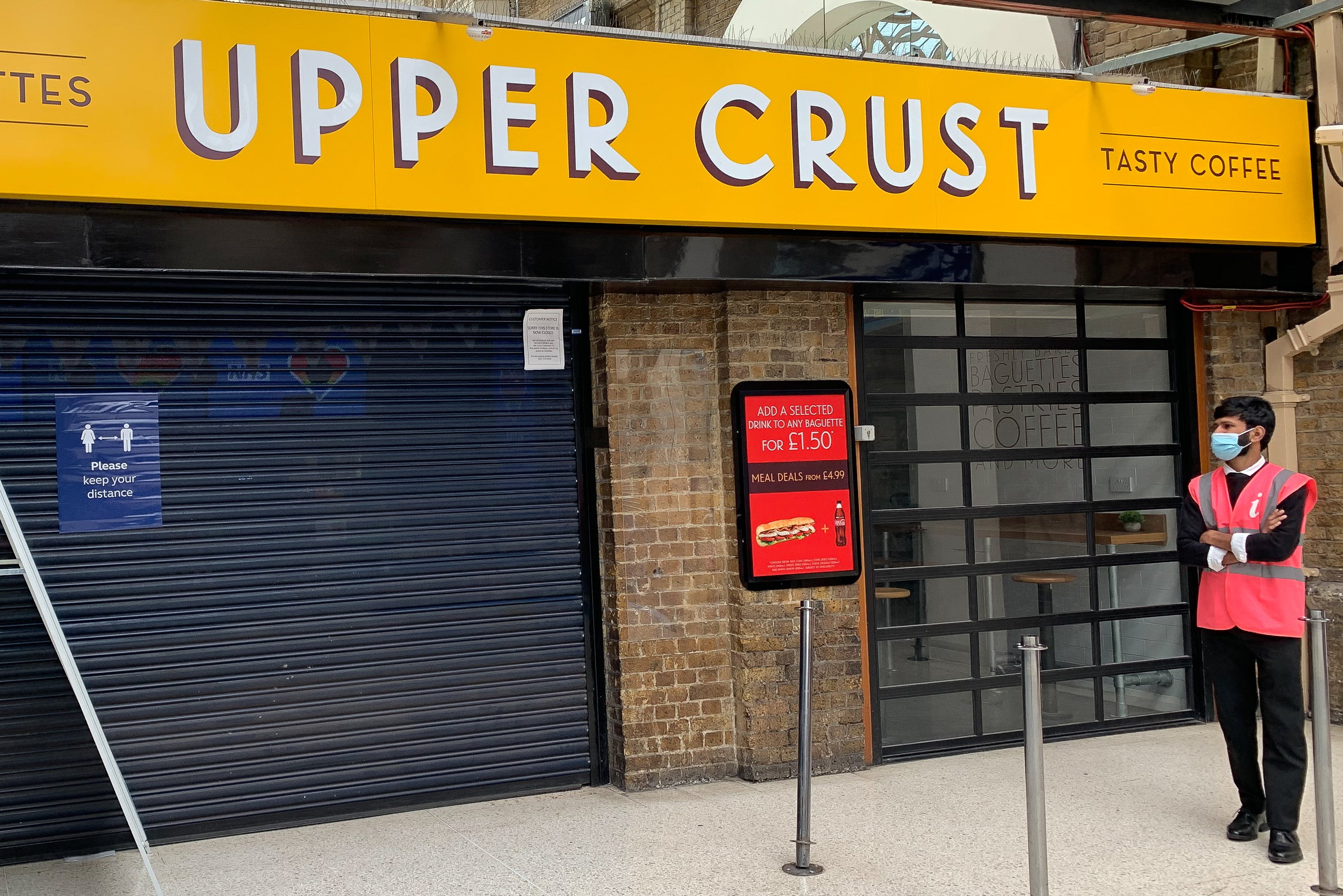 Upper Crust owner SSP has seen an improvement in business since the lockdown restrictions eased. (Aaron Chown / PA)