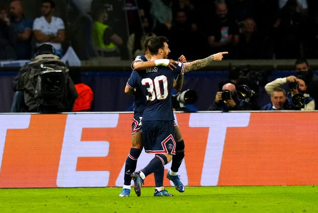Lionel Messi stole the show as PSG beat Manchester City 2-0 (Julien Poupart/PA)