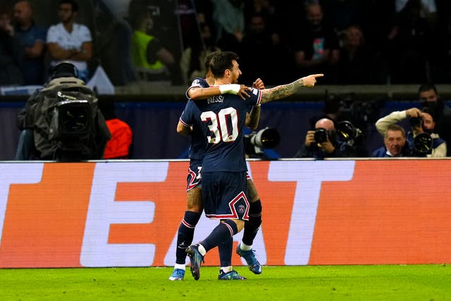 Lionel Messi stole the show as PSG beat Manchester City 2-0 (Julien Poupart/PA)