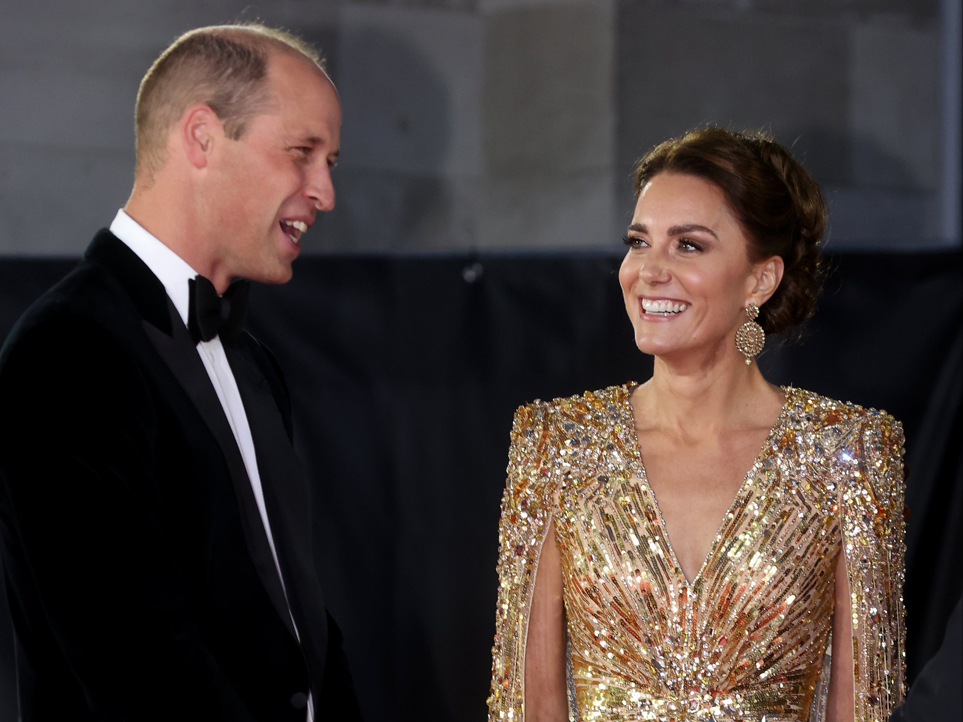 Prince William and Kate Middleton at the No Time To Die premiere