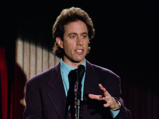 <p>Stand-up and be counted: Jerry Seinfeld as himself in the hit TV sitcom ‘Seinfeld’</p>