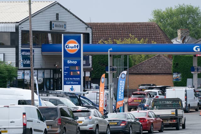 <p>Lily Potkin found herself in a two-hour queue for fuel</p>
