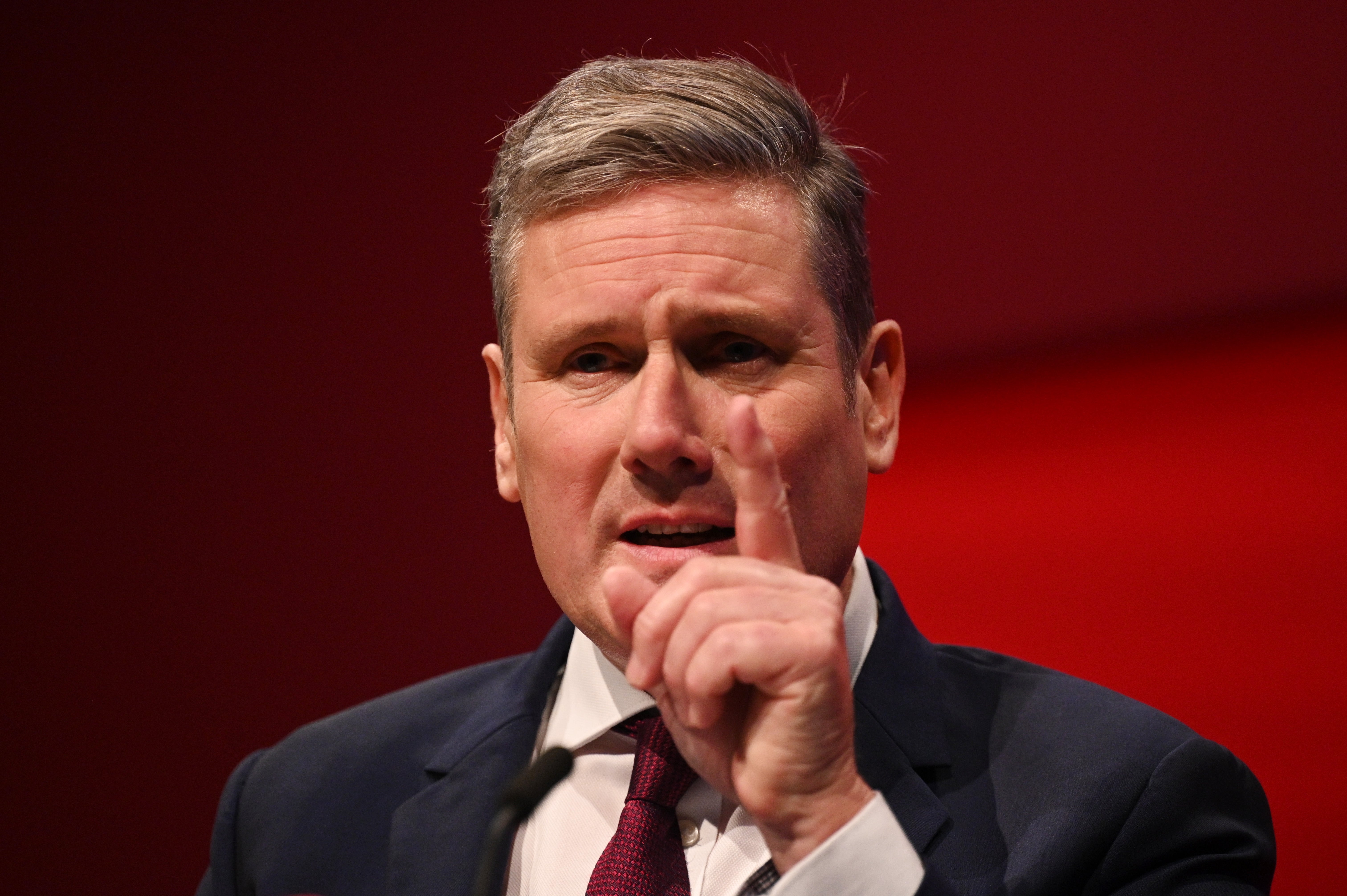 Keir Starmer delivers his keynote speech to Labour conference
