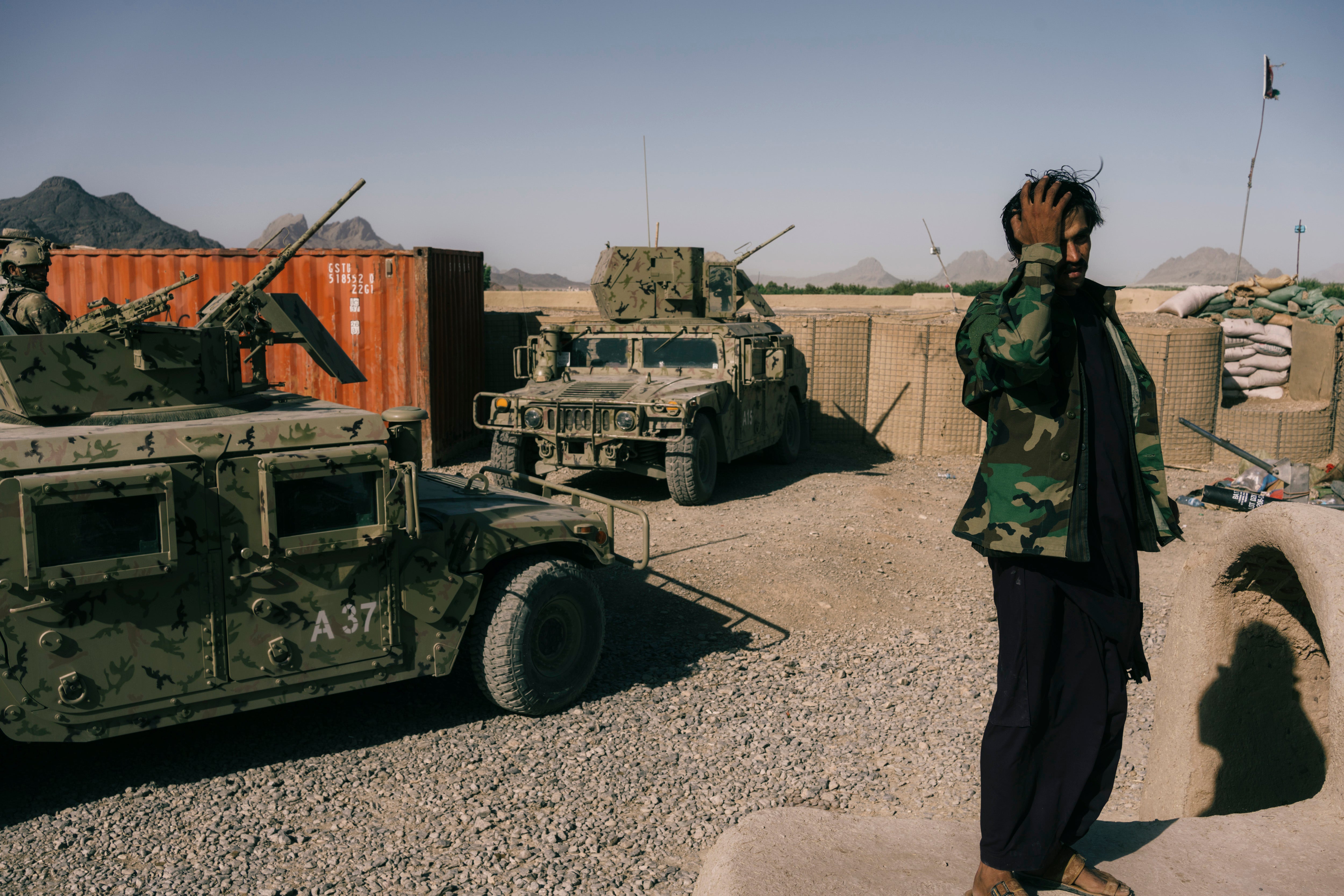 Fighting raged in the areas around Kandahar city for months before the city fell in mid-August