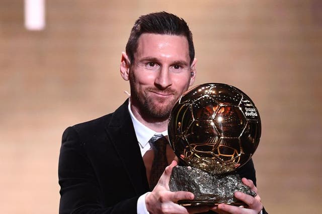 <p>Messi has won the Ballon d’Or on a record six occasions</p>