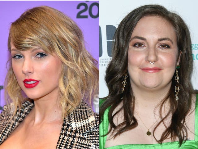 <p>Taylor Swift and Lena Dunham</p>