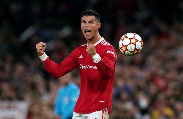 Ronaldo struck at the death for Manchester United (Martin Rickett/PA)