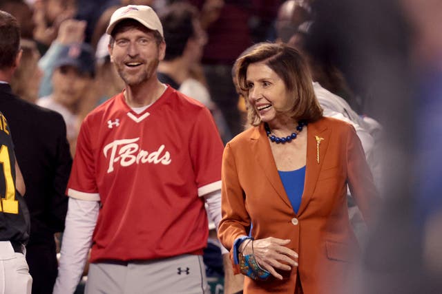 <p>US House Speaker Nancy Pelosi  attends the the Congressional baseball game at Nationals Park 29 September 2021 in Washington, DC. The annual bipartisan game was first played in 1909</p>