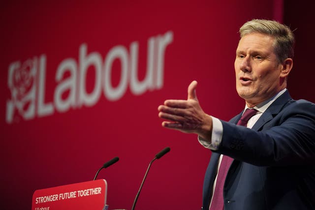 <p>Starmer listed the party’s achievements under Blair-Brown in his conference speech </p>