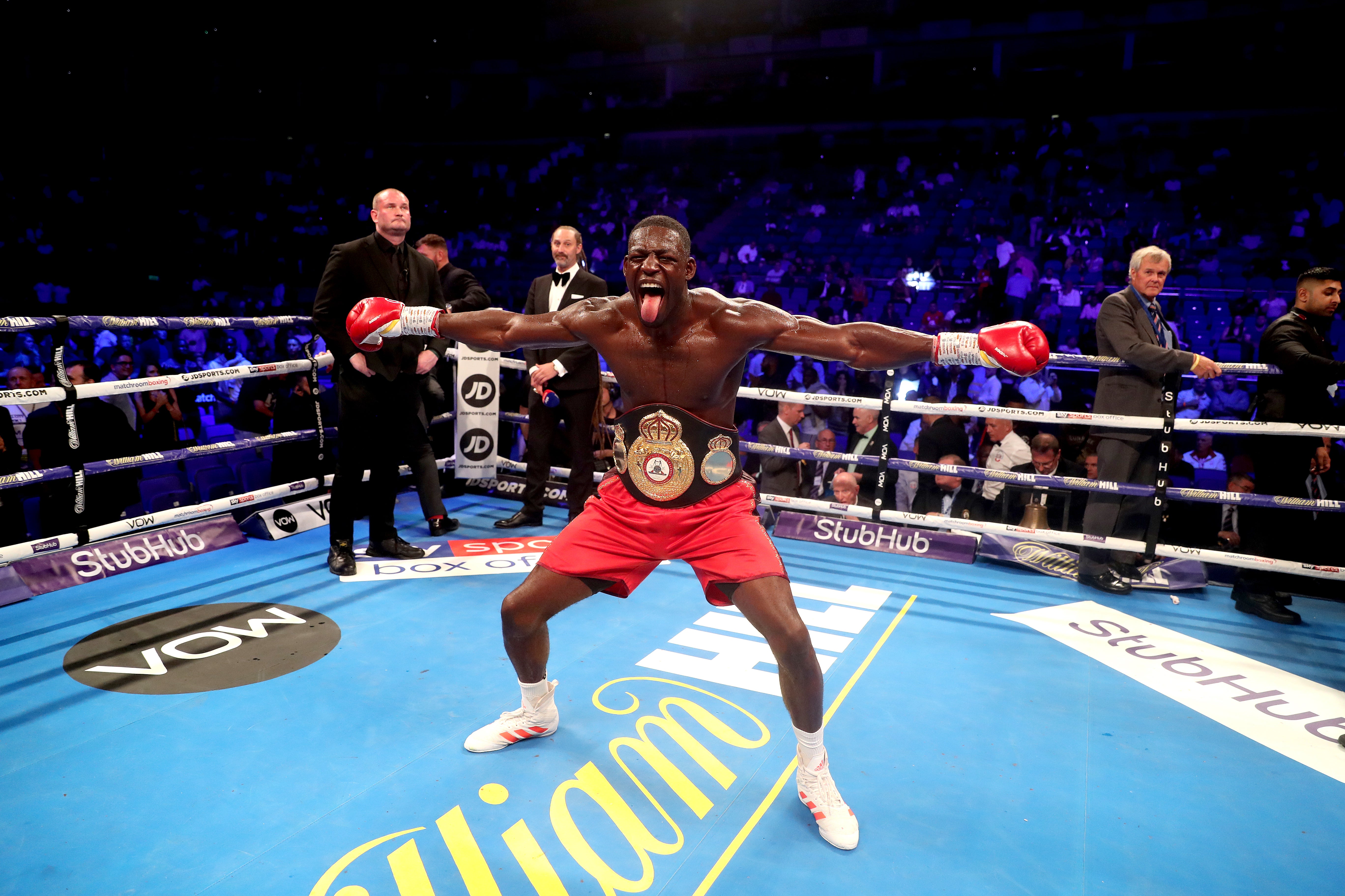 One fighter not on Okolie’s radar at present is Richard Riakporhe, pictured (Bradley Collyer/PA)