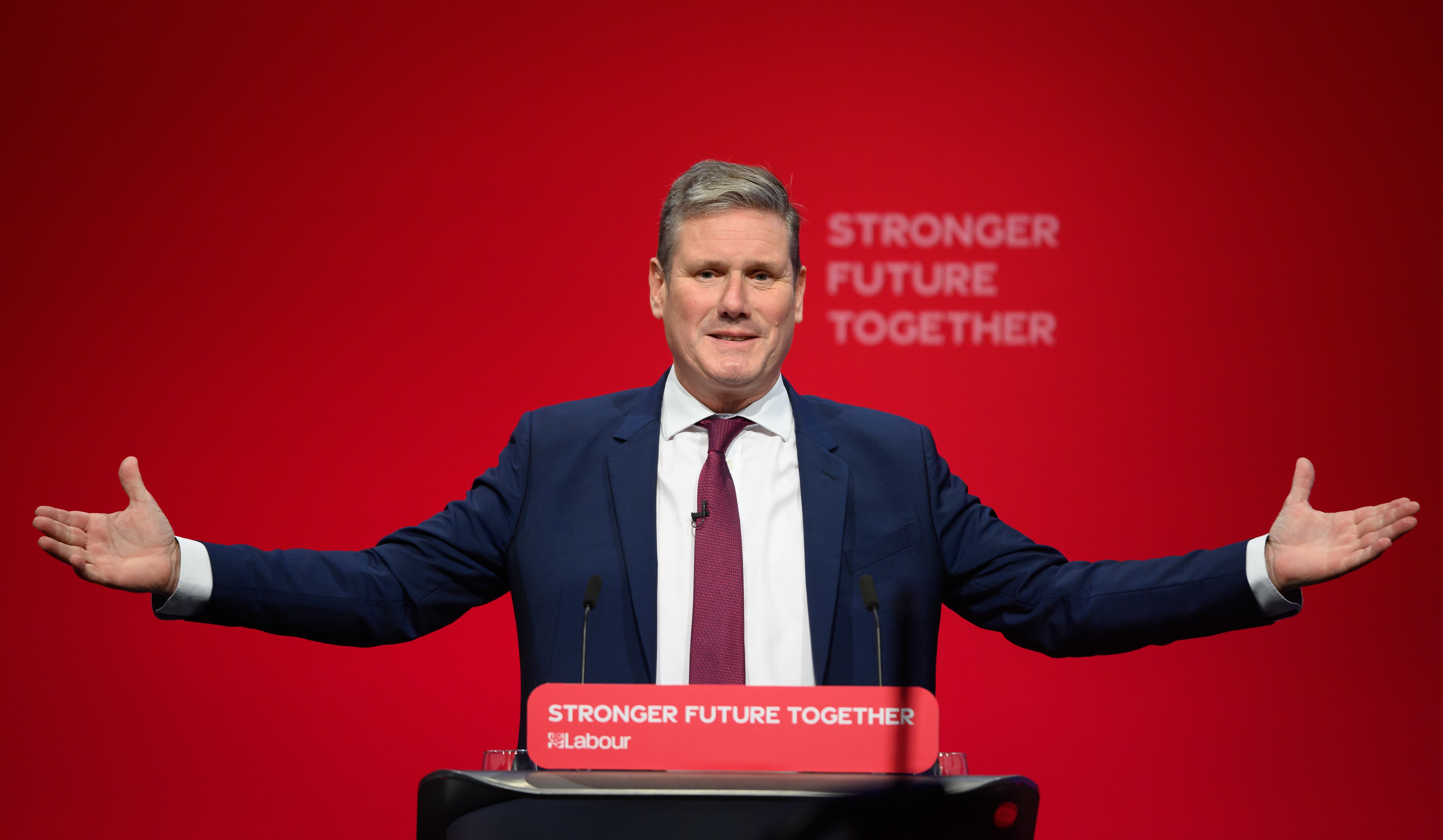 Labour leader Keir Starmer during the party’s conference in Brighton