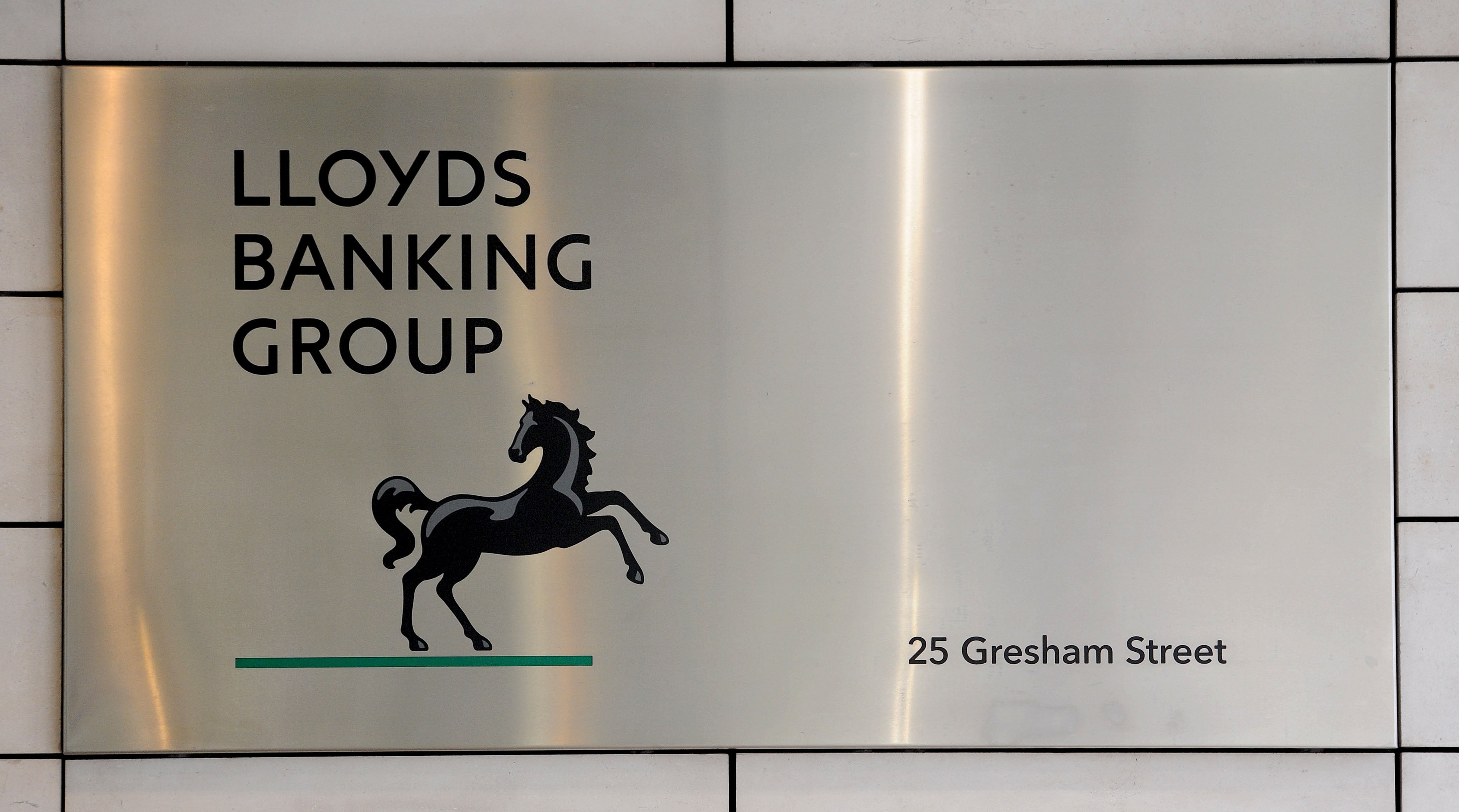 The Lloyds Banking Group sign (Nick Ansell/PA)