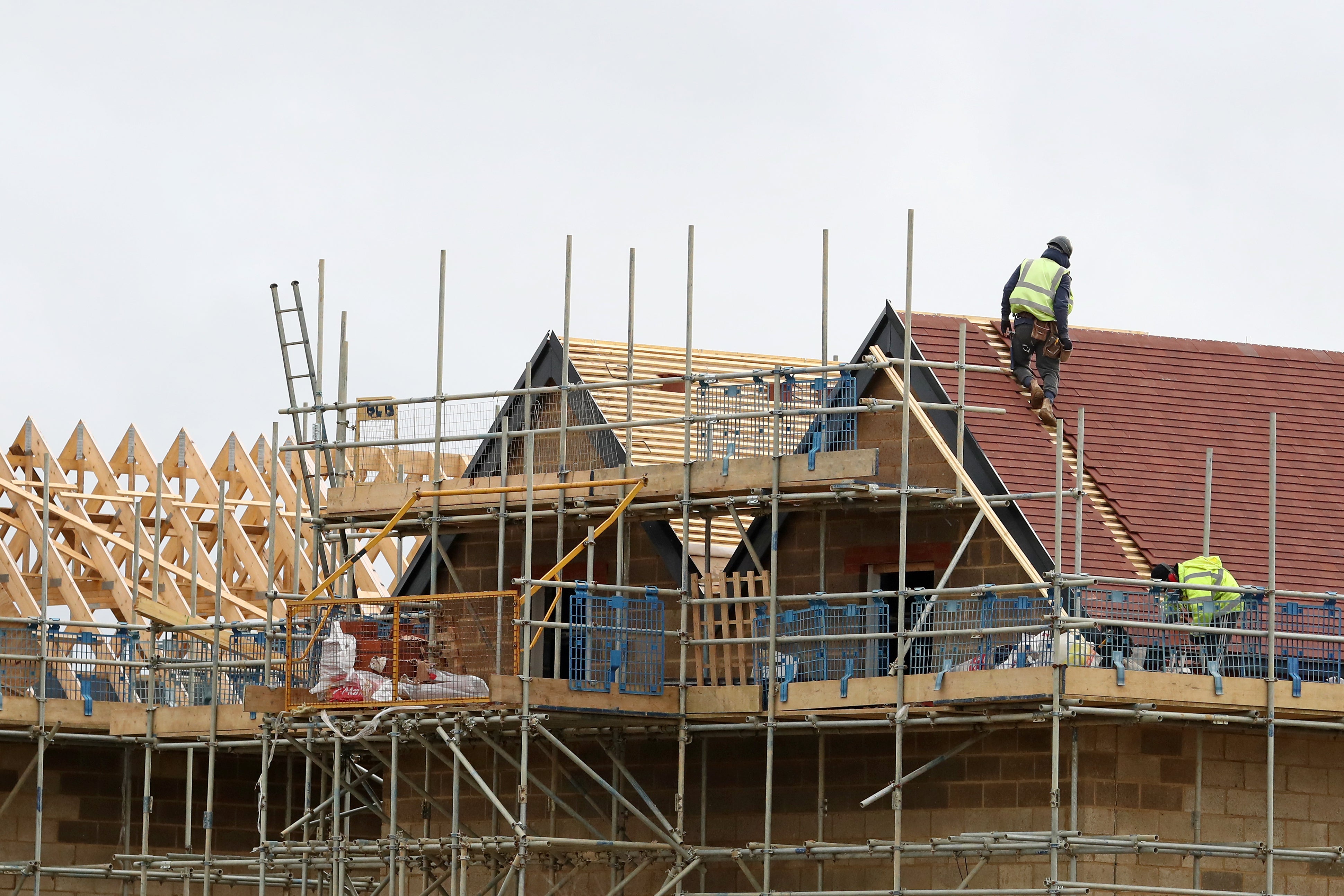 The number of new home builds started in England between April and June was down by 5% compared with the previous quarter, according to Government figures (Gareth Fuller/PA)
