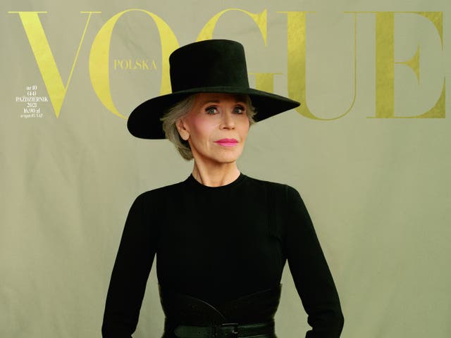 <p>Jane Fonda covers Vogue Poland</p>