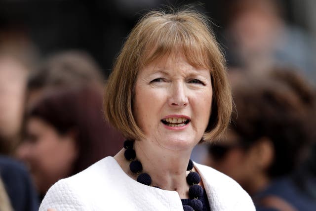 <p>Harriet Harman broke ranks from Labour’s leadership to make the call</p>