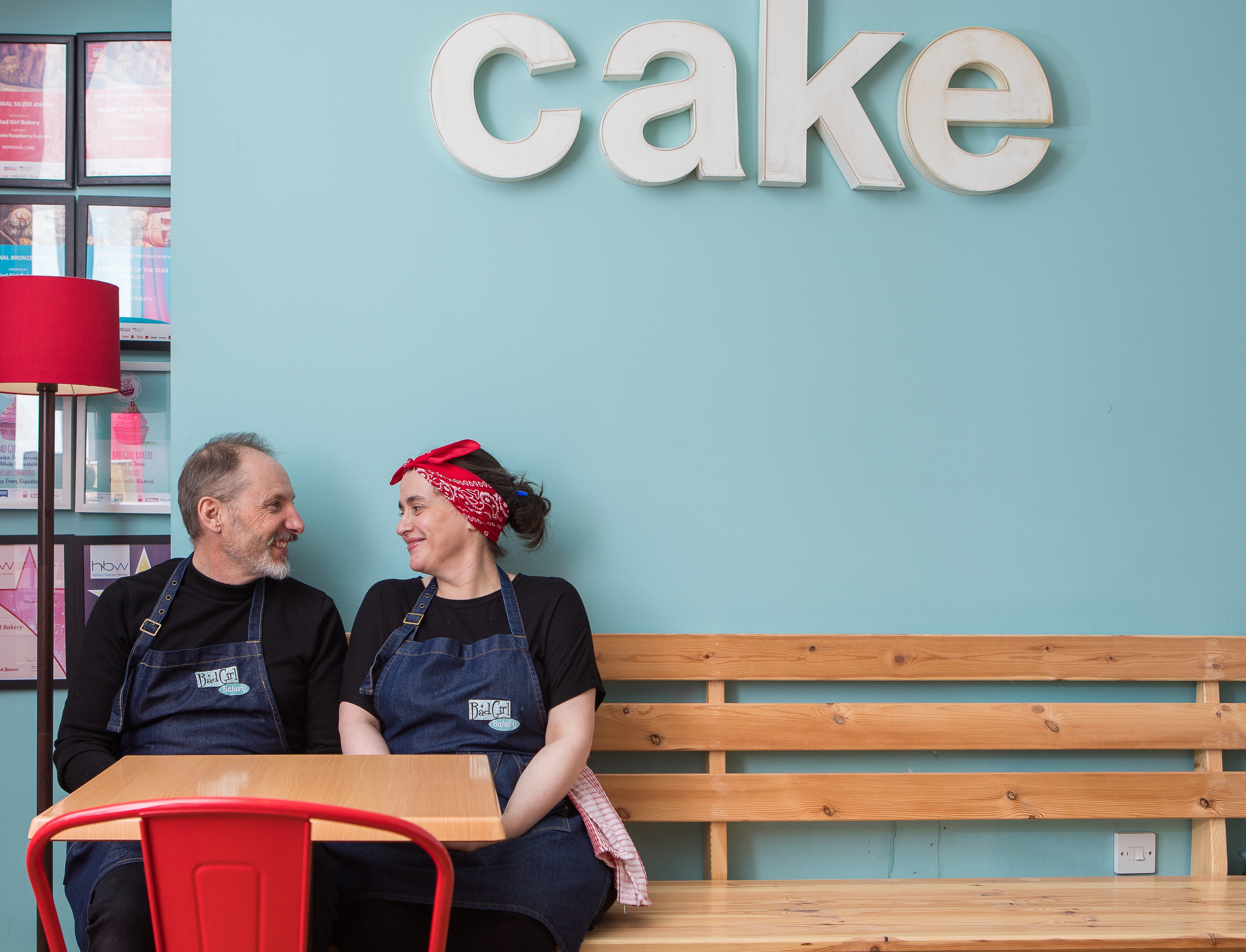 Bad Girl Bakery is run by Jeni and her husband Douglas on an island in the Scottish Highlands
