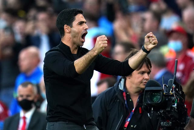 Arsenal manager Mikel Arteta has overseen an upturn in fortunes following a poor start to the new campaign (Nick Potts/PA)