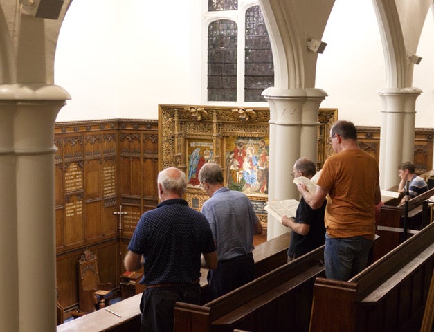 Christ’s Chapel is the perfect Covid-safe practice space for the chamber choir