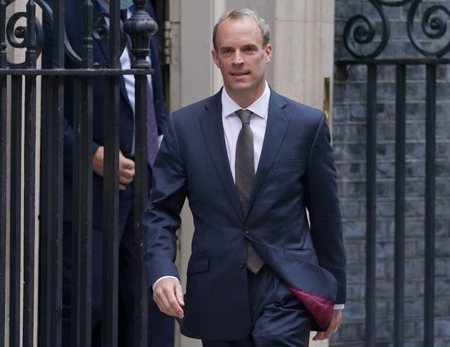 <p>Mr Raab announced the plans at the Conservative Party conference in Manchester earlier this month  </p>