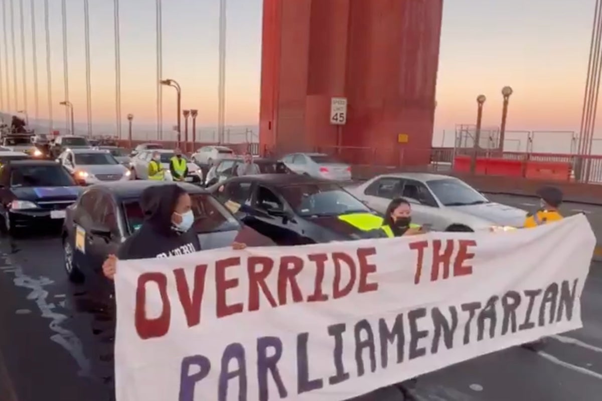 Protesters block Golden Gate Bridge demanding Senate Democrats protect ...