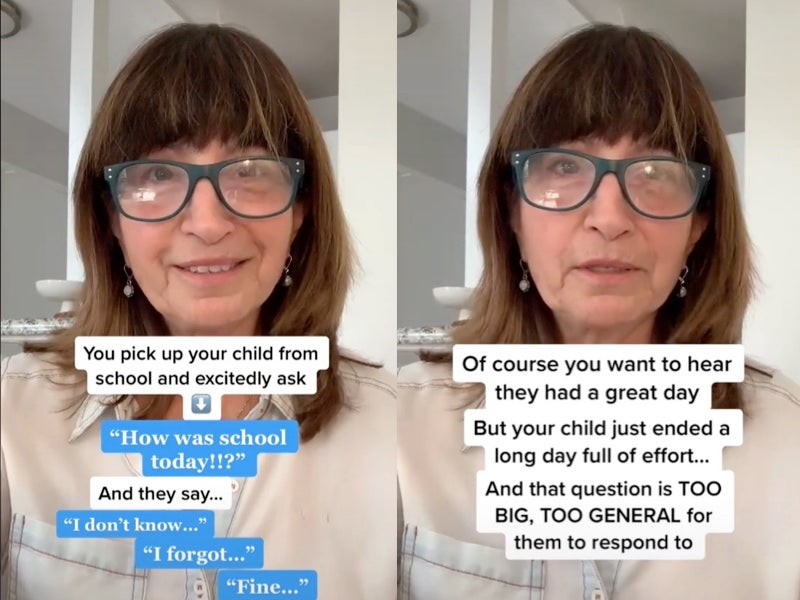 Parenting expert shares questions to ask children to find out about their day