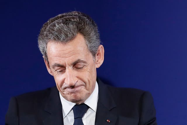 <p>Former French president Nicolas Sarkozy</p>