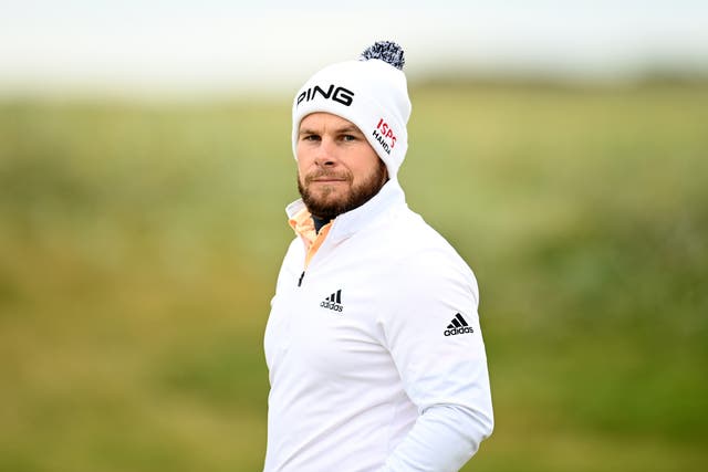 Tyrrell Hatton earned a share of the lead at the Alfred Dunhill Links Championship on Thursday (Malcolm Mackenzie/PA)