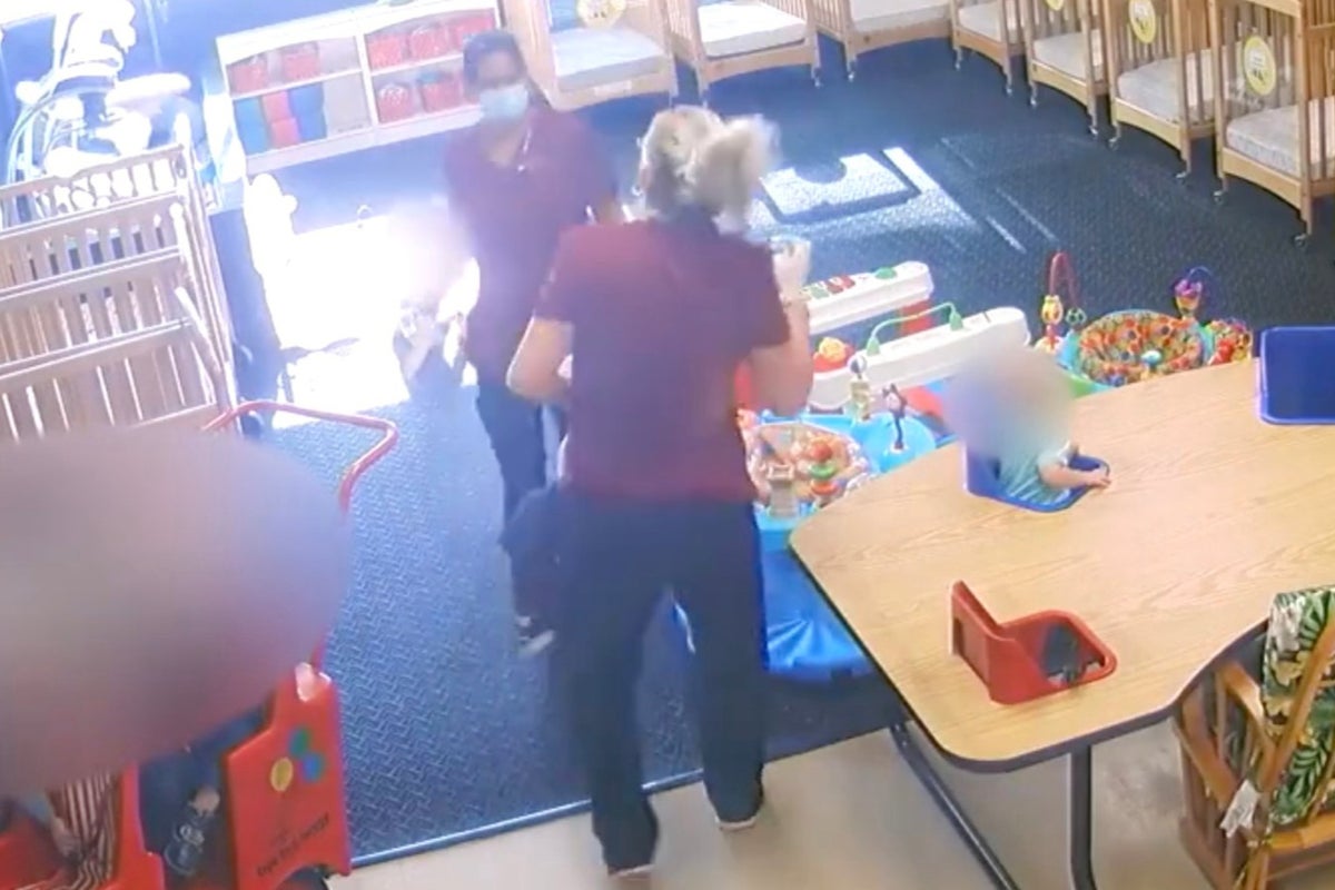Daycare worker caught on camera abusing child, police say | The Independent