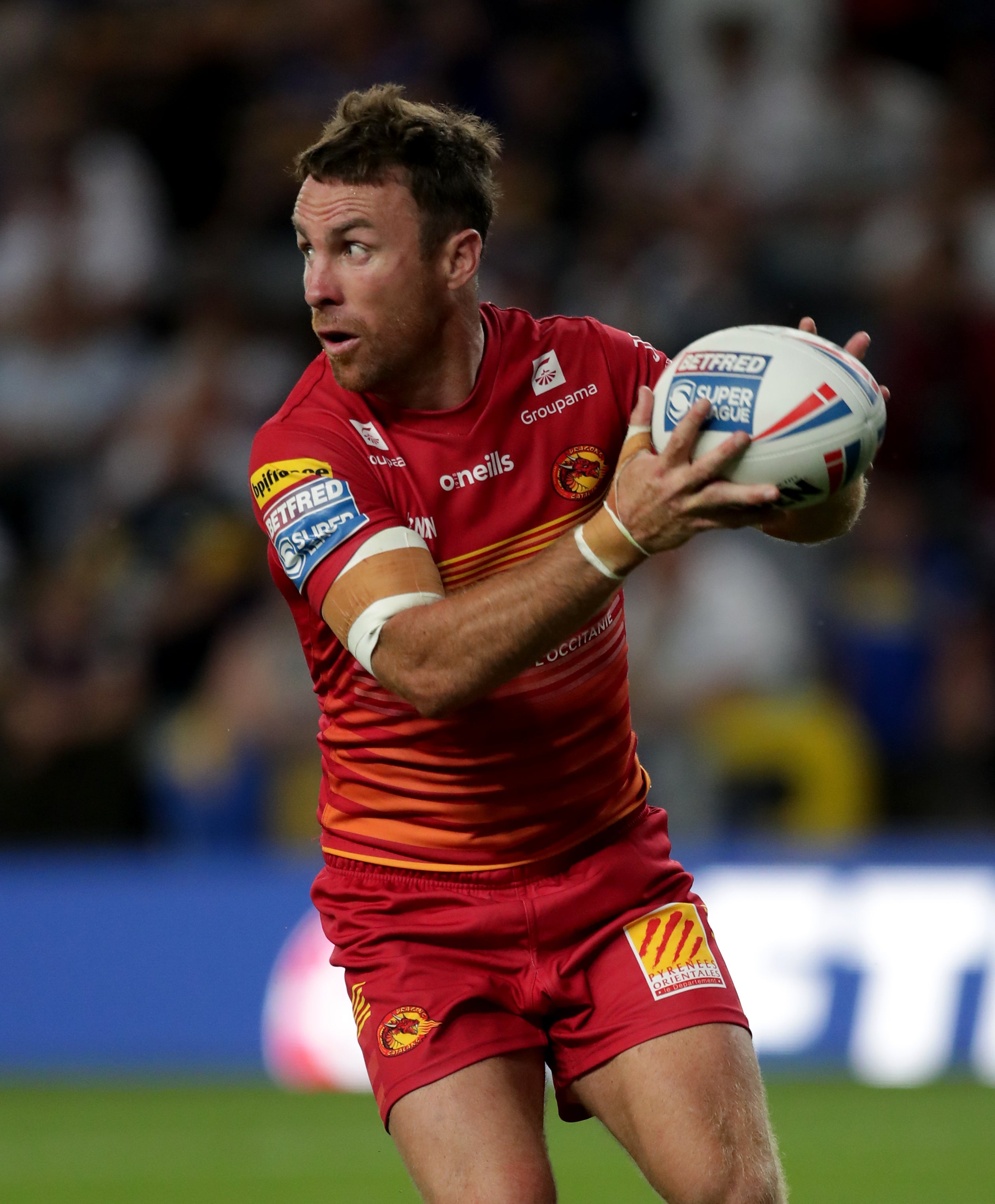 James Maloney kicked four goals on his farewell appearance at Stade Gilbert Brutus to steer Catalans Dragons to a first Grand Final (PA Images/Richard Sellers)