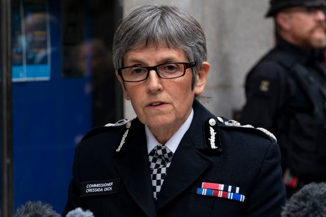<p>Metropolitan Police Commissioner Dame Cressida Dick has faced calls to resign</p>