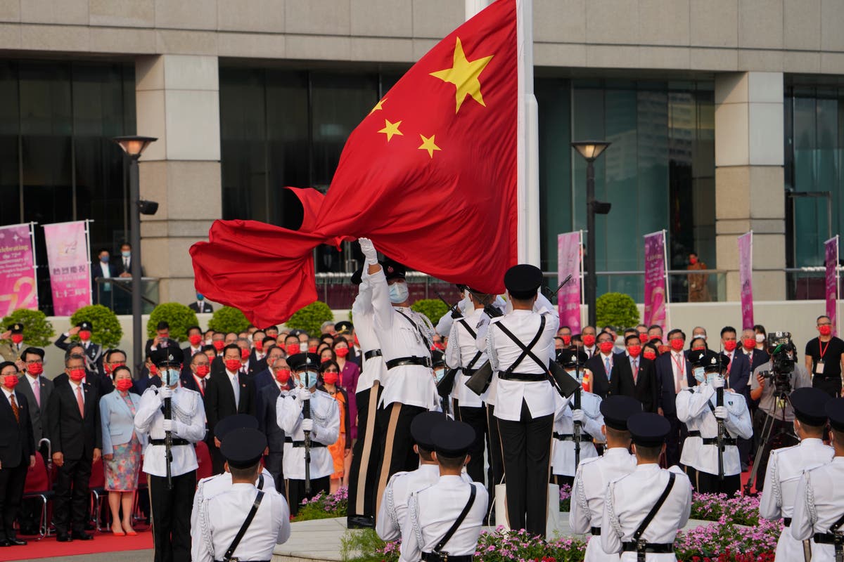 Police halt 4-person National Day protest in Hong Kong