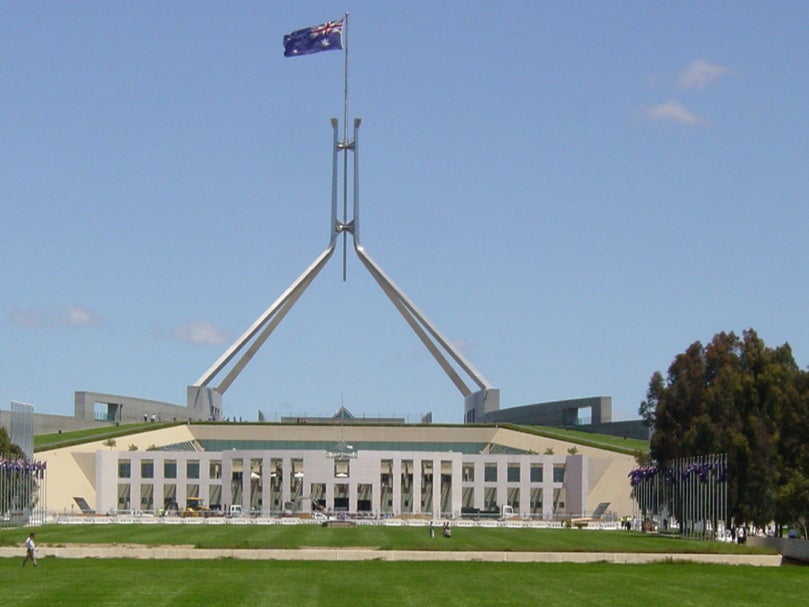 Opening soon: Parliament House in Canberra, Australia’s capital