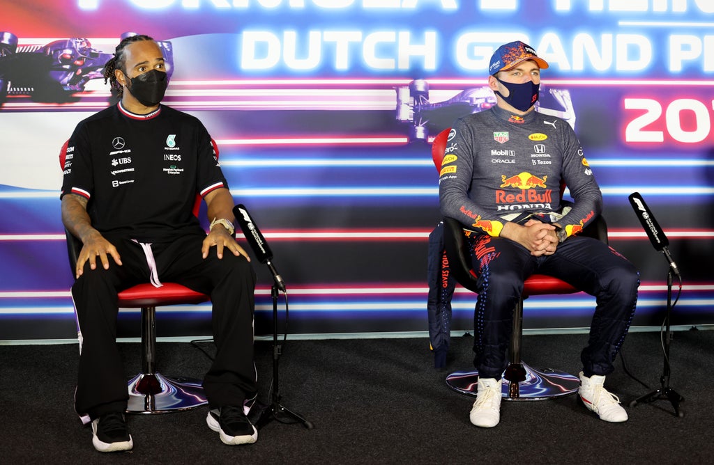 Lewis Hamilton plays down F1 rivalry with Max Verstappen: ‘Whatever happens, we will shake hands’