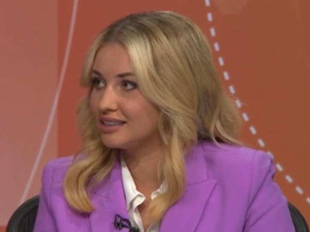 <p>Amy Hart on Question Time</p>