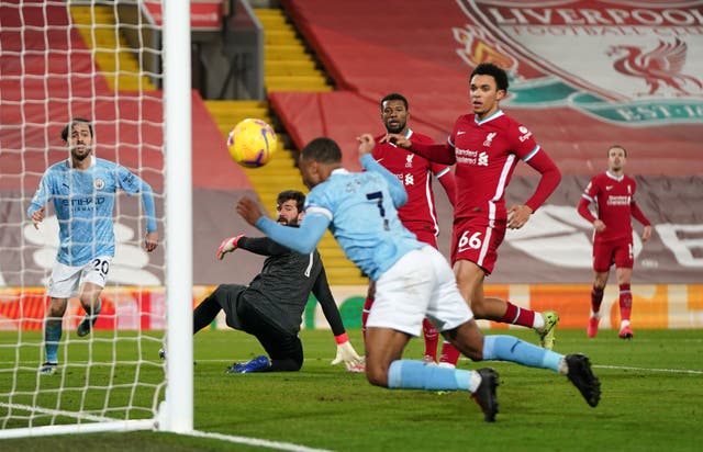 Liverpool take on Manchester City in Anfield in the Premier League’s game of the weekend (Jon Super/PA)