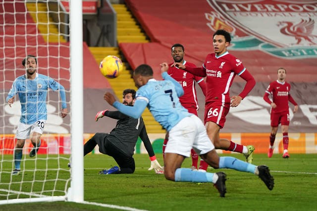 Liverpool take on Manchester City in Anfield in the Premier League’s game of the weekend (Jon Super/PA)