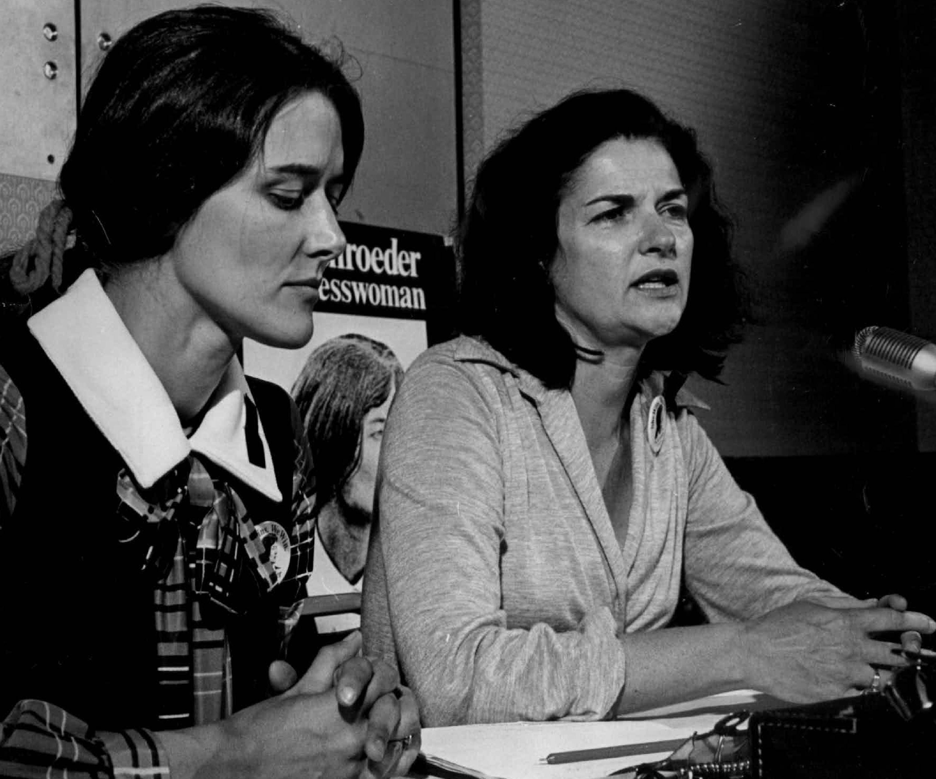 Farenthold (pictured right in 1972, with Colorado congresswoman Pat Schroeder) made two unsuccessful bids for the Democratic nomination for governor of Texas
