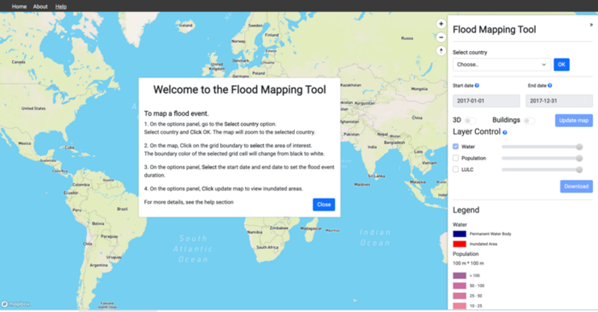 UN map tool shows every flood in the world since 1985