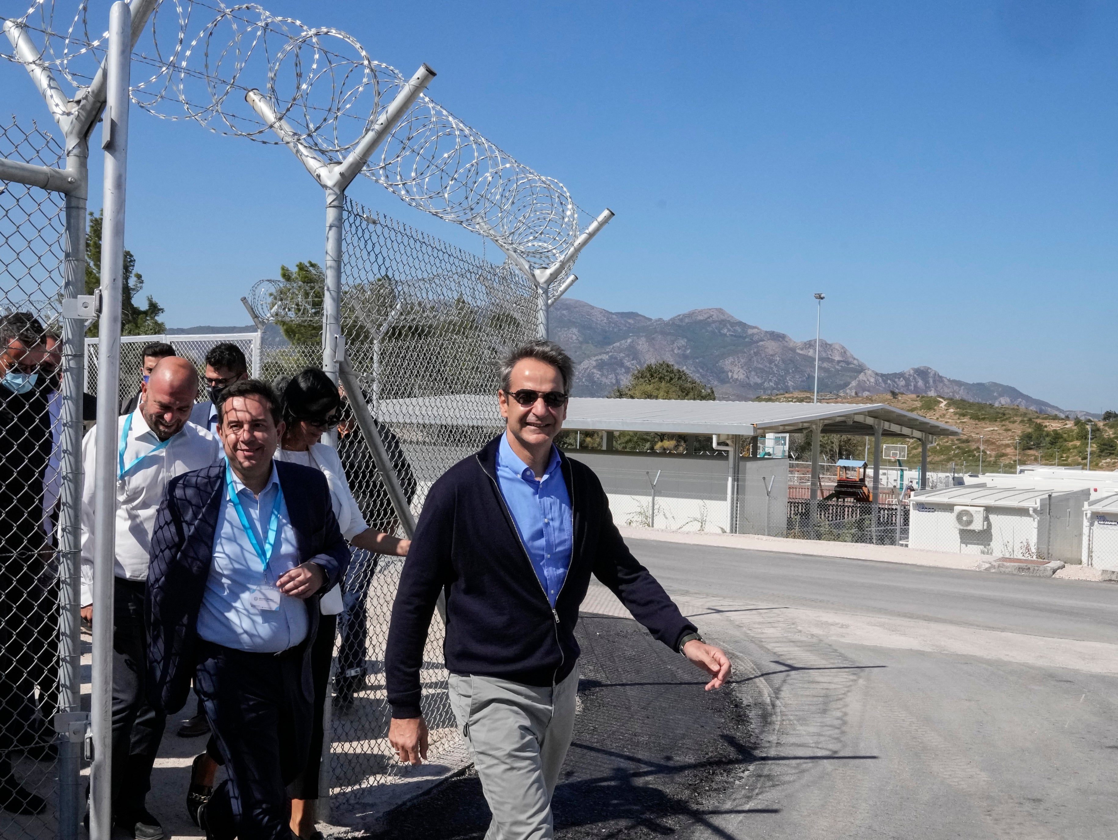 Kyriakos Mitsotakis claimed his policies had ‘crushed’ migrant-smuggling networks