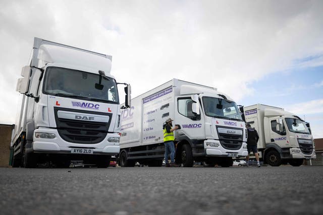 <p>Migrants who have overstayed their visas have been asked to ‘consider returning’ to work in the HGV sector</p>