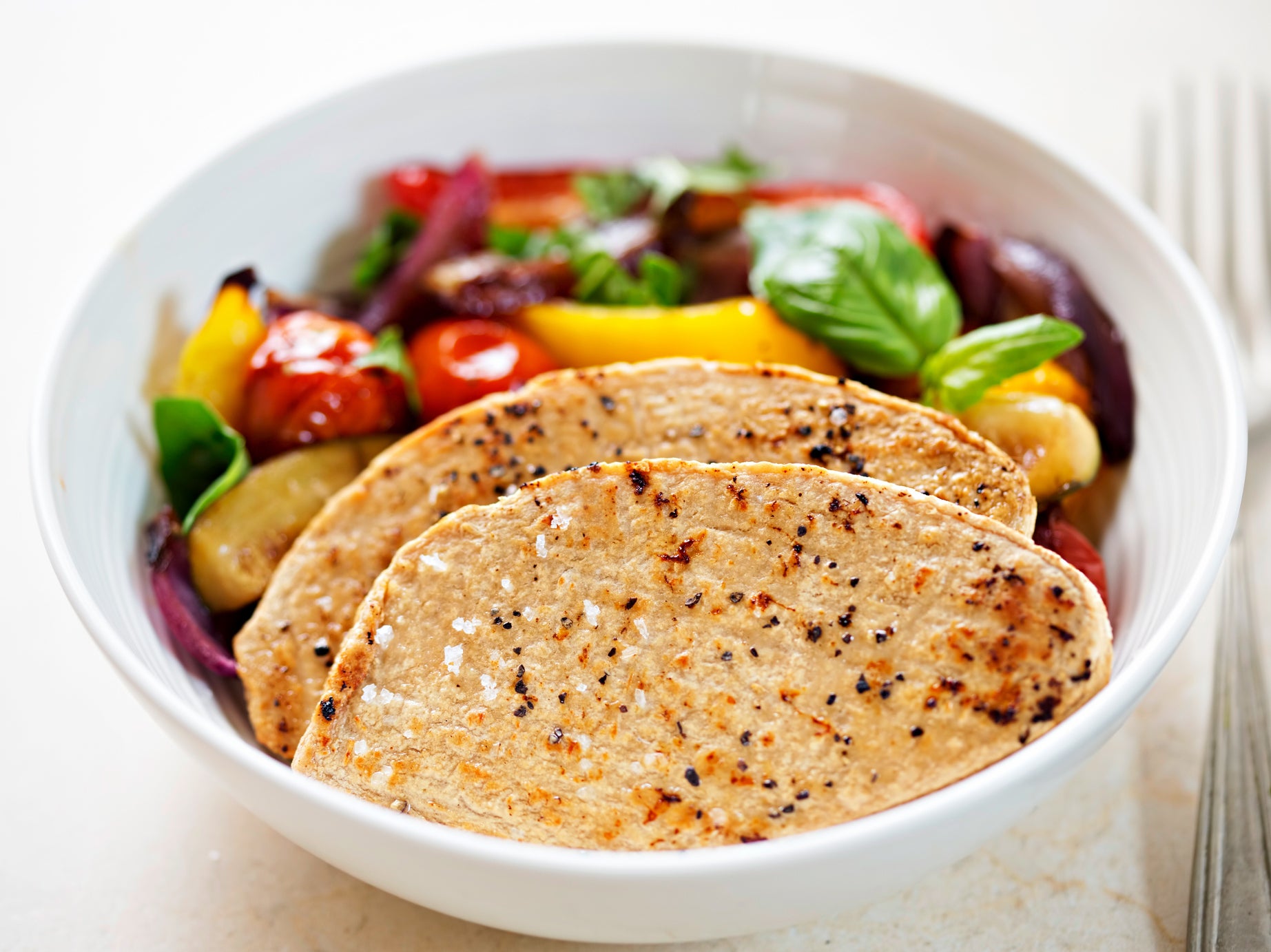 Quorn chicken fillets with vegetables