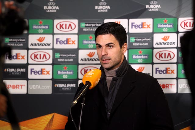 Arsenal manager Mikel Arteta guided his side to the semi-finals of the Europa League last season (Brian Lawless/PA)