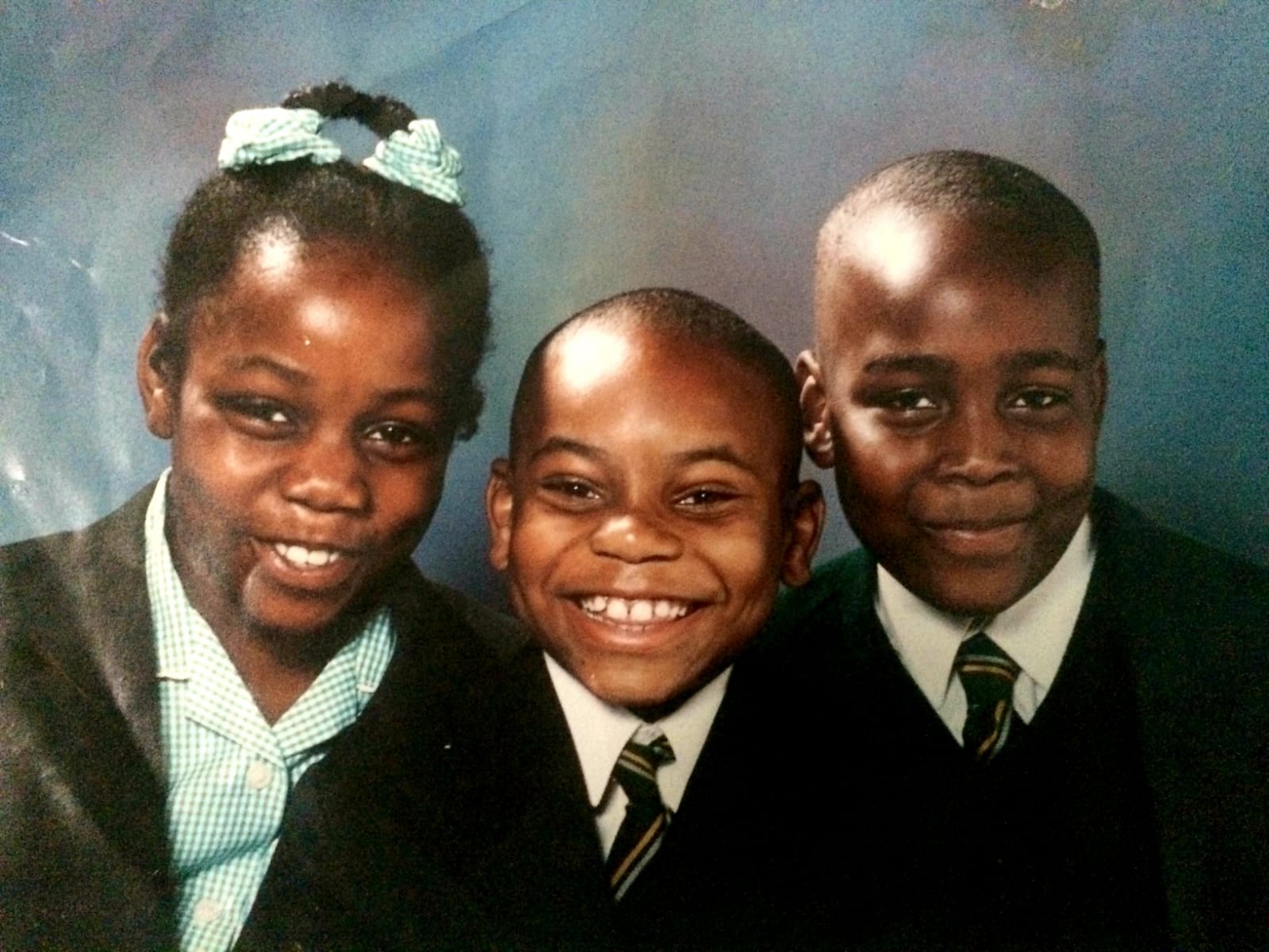 My cousin, brother and I at Theodore McLeary Primary School.