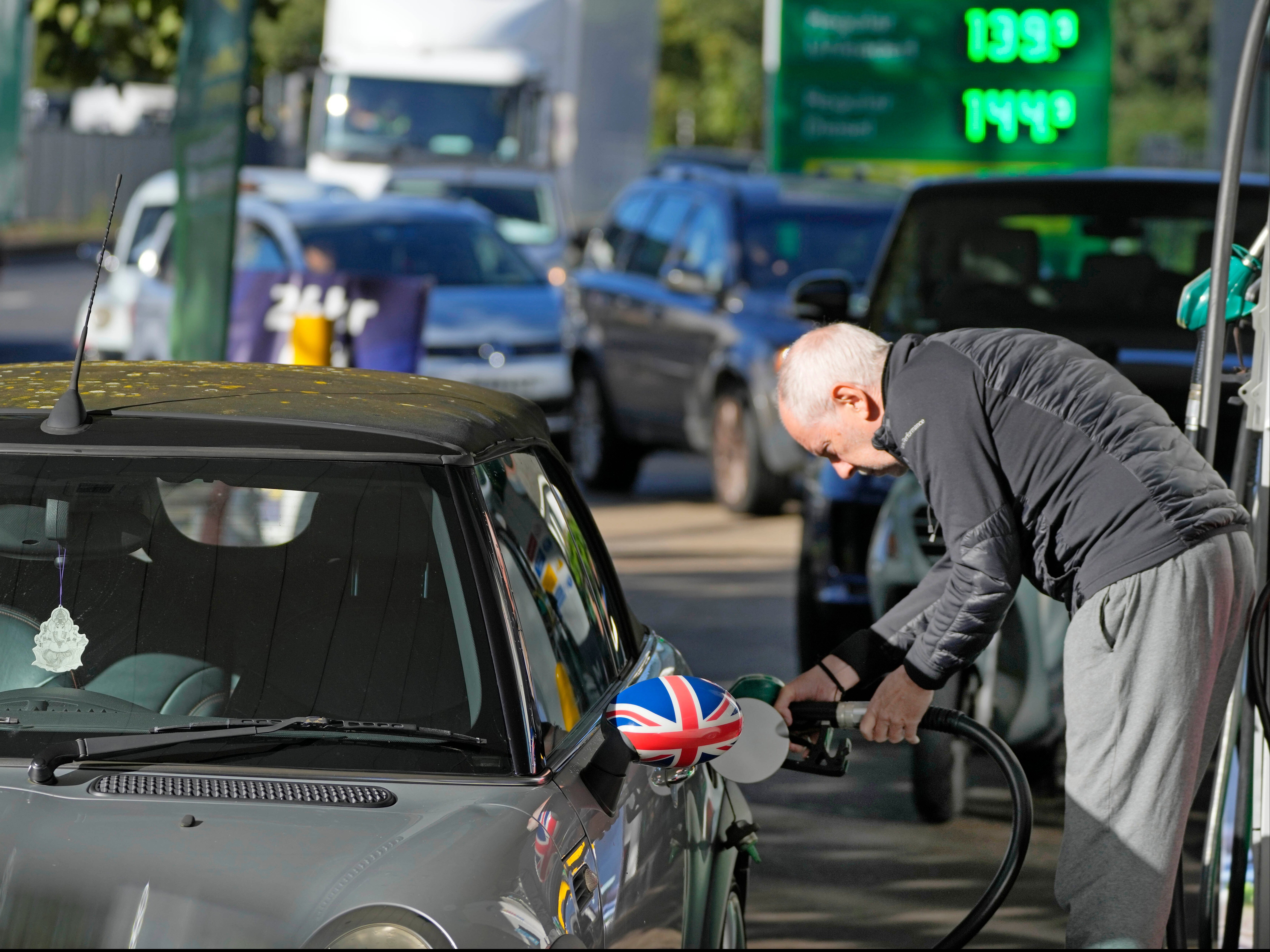 <p>Motorists have queued for hours in some regions to fill their tanks </p>