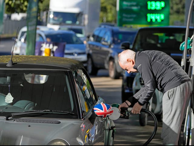 <p>Motorists have queued for hours in some regions to fill their tanks </p>
