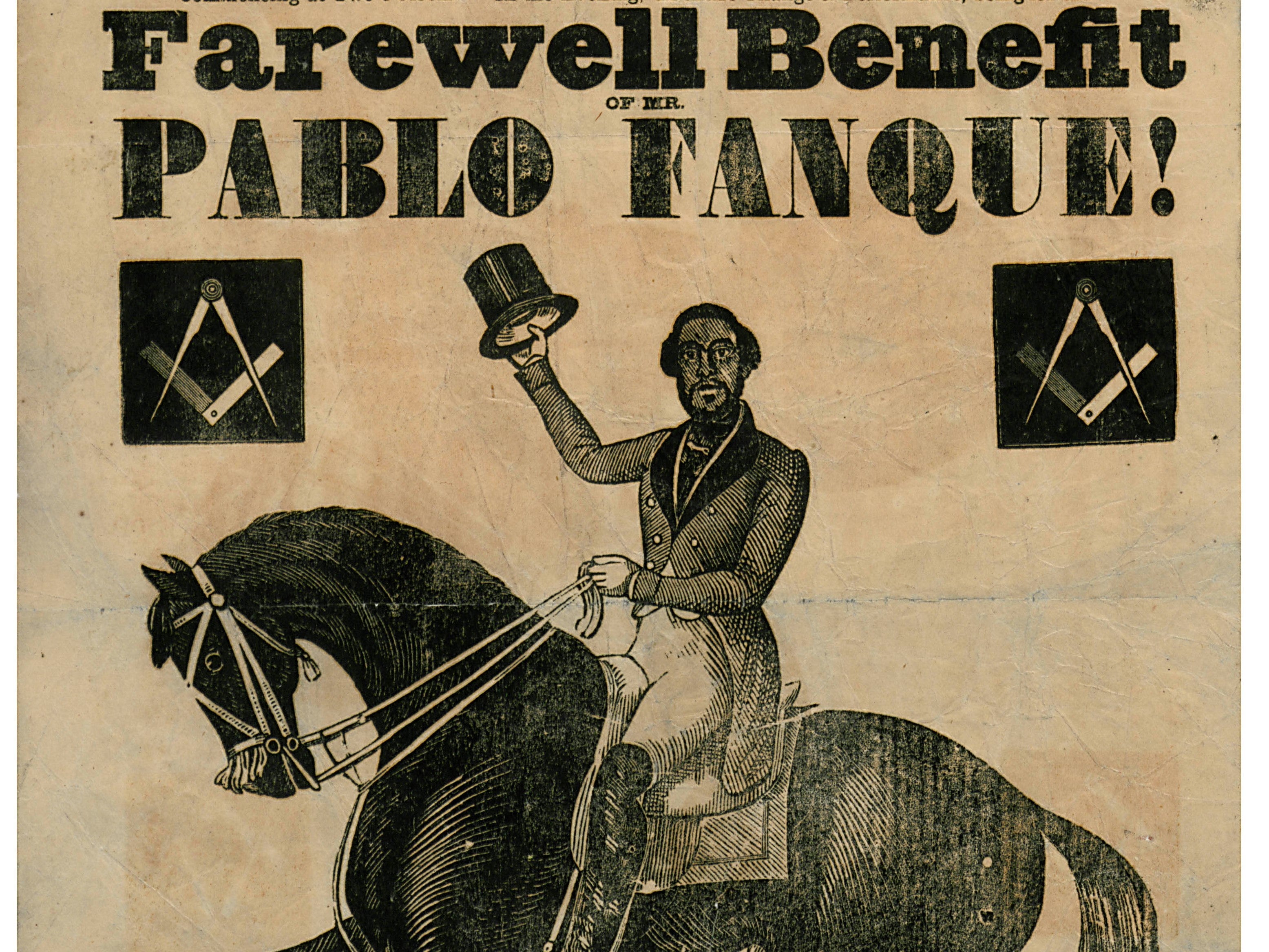 Pablo Fanque poster, 1847